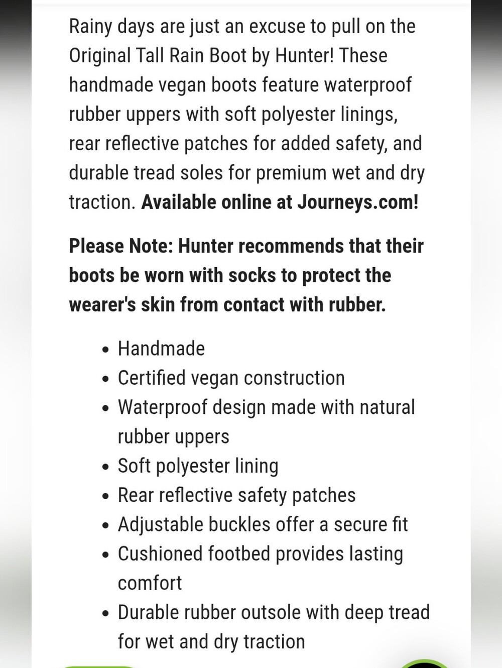 Hunter Original Tall Rain Boot- Black - Picture 7 of 12